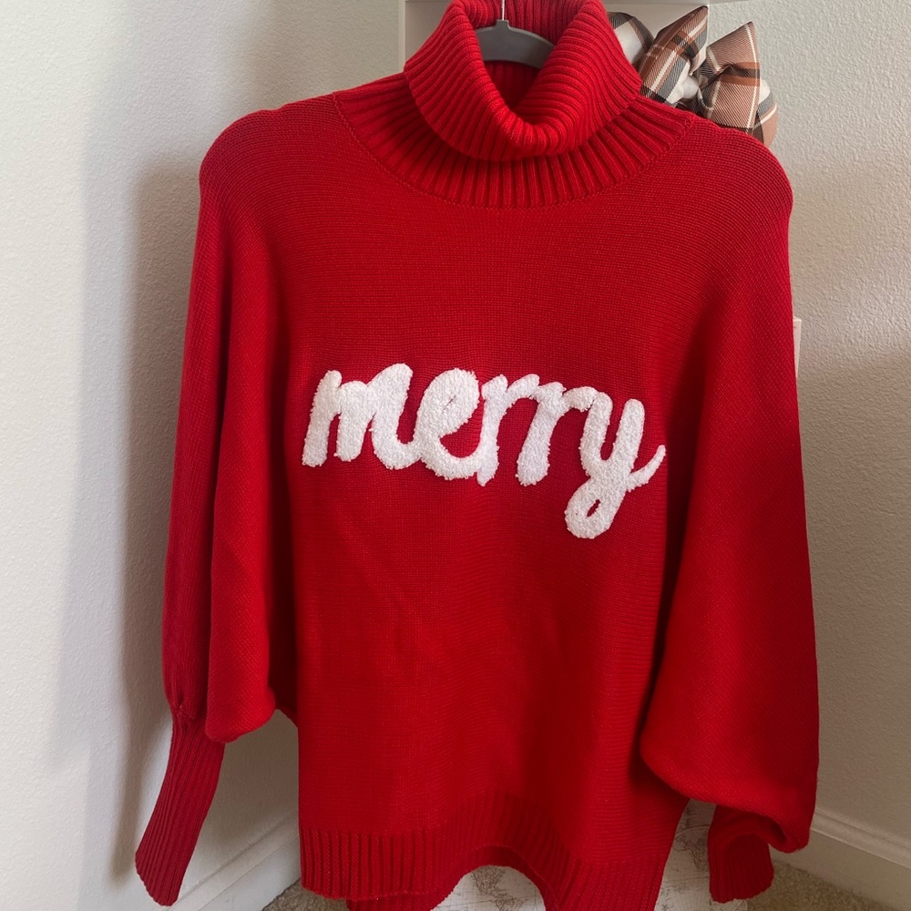 Christmas turtleneck sweater